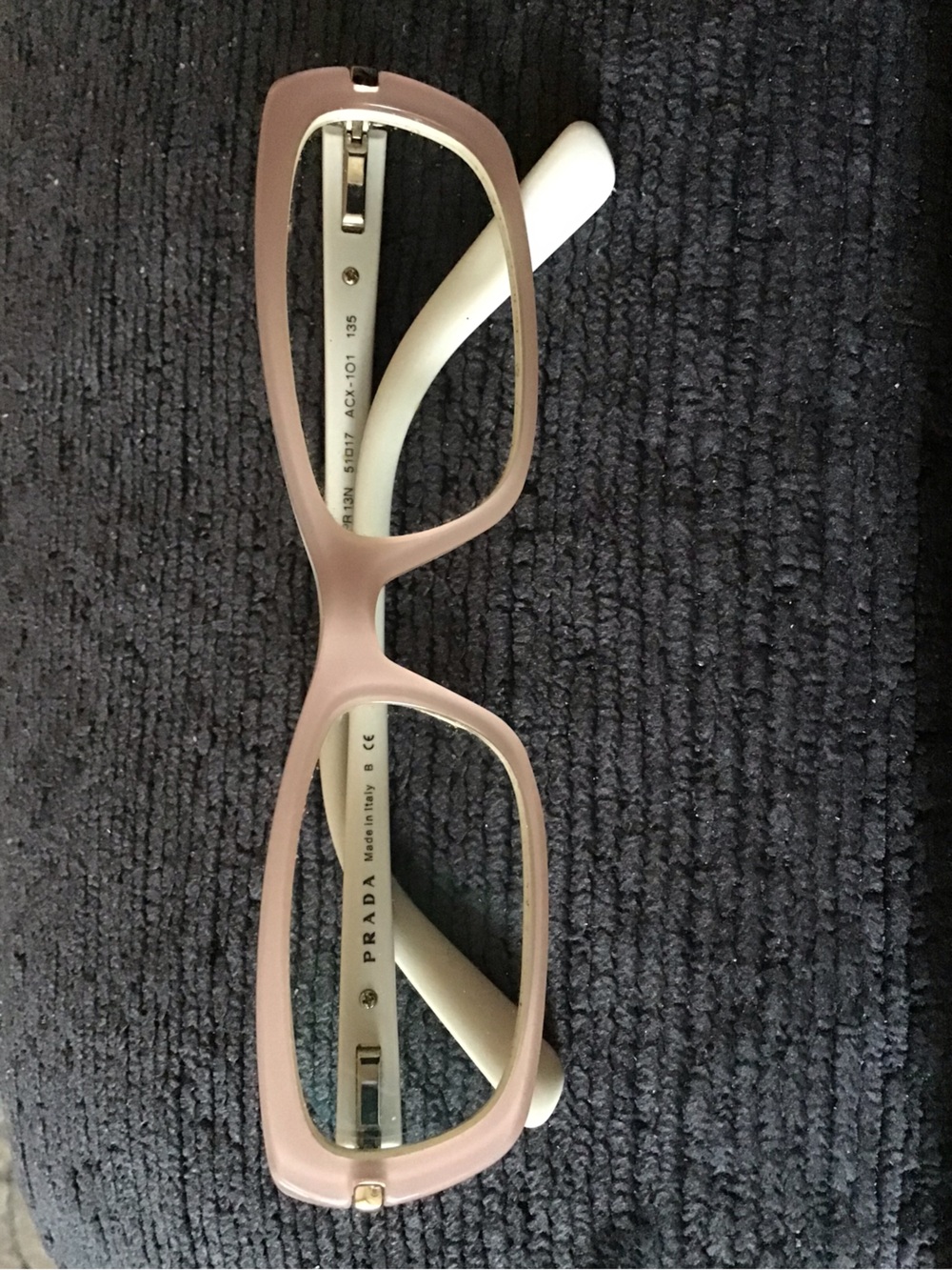 Prada Women's soft pink to cream Glasses
